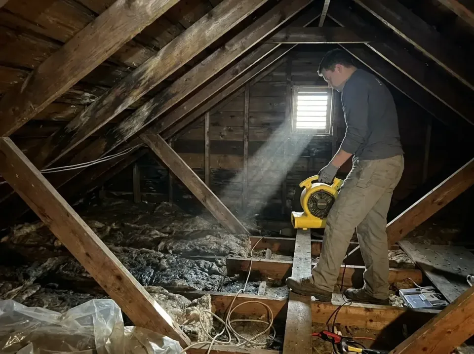 attic-water-damage-drying-proc-007 — frequently asked questions, Emergency Water Extraction & 24/7 Flood Response in Prairie…